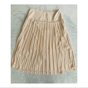 Beige Pleated Skirt size 4